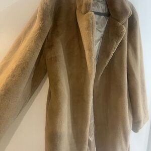 Cozy Tan Teddy Coat